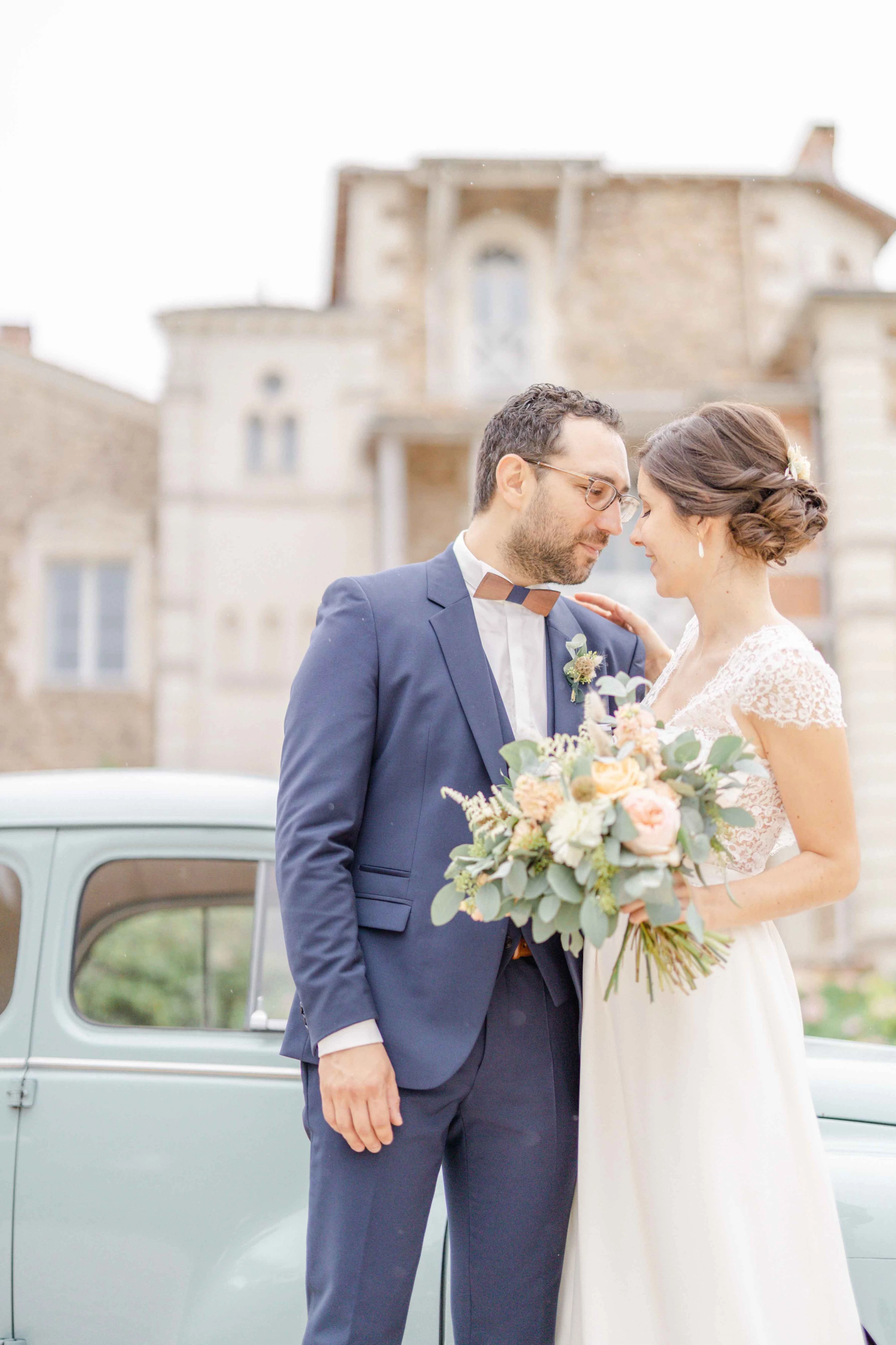robe événement bonheur gris mariage